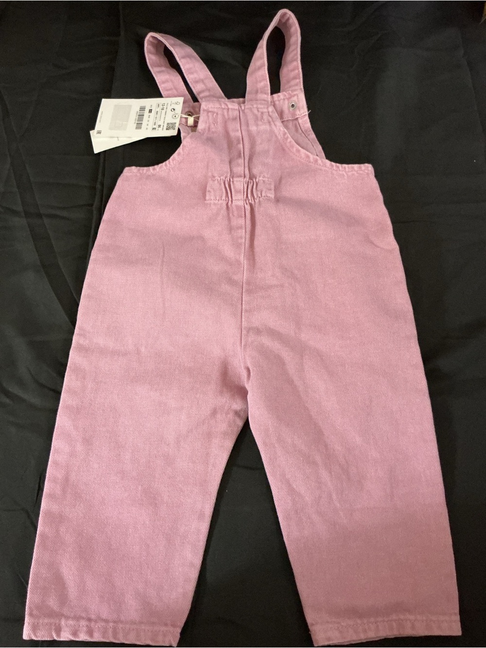 Zara Light Pink Girls' Cotton Overalls - Picture 14 of 16
